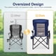 thumbnail image 3 of Silla de camping LET'S CAMP de gran tamaño, respaldo alto, soporte de 500 kg, 3 of 9