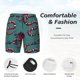 thumbnail image 3 of Balery Snake And Rose Bañador para hombre, shorts de playa de secado rápido con entrepierna y forro de compresión-XX-Large, 3 of 6