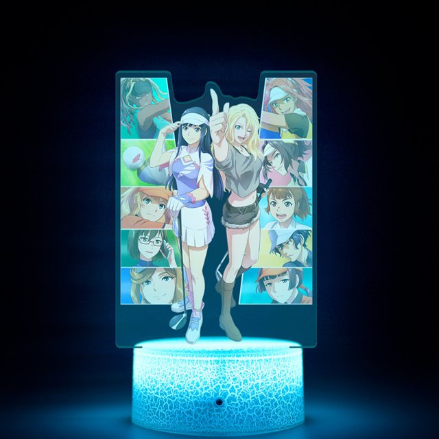 Lámpara decorativa Night Light Birdie Wing Birdie Anime Illusion 3D