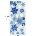 thumbnail image 5 of 100Pcs Snowflake Printed Gift Bags - Transparent Plastic Storage Pouch for Snacks, Nuts, and Bakery Goodies, 5 of 8
