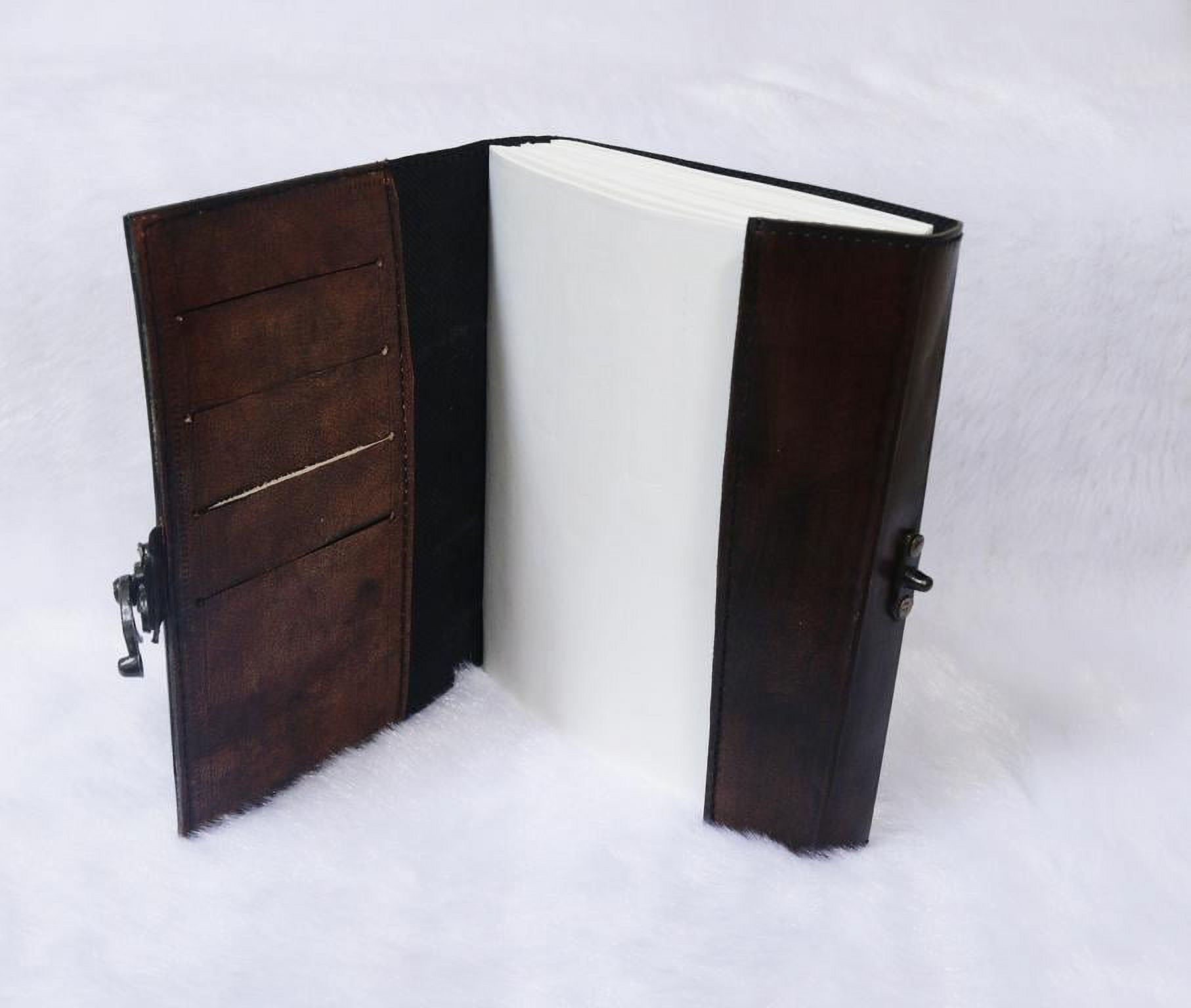 Leather Horse Journal Planner Notebook Sketchbook - Crazy Leather Writing Journal Lover Gift for Women & Men - 8x6 Inch ( Brown)
