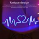 thumbnail image 5 of Electrocardiograma Latido Del Corazón Letrero De Neón Luz Compacta Artística Alimentada Por Usb Lámpara De Paisaje Decoración Luz De Pared Lámpara De Ambiente Para Dormitorio Lounge Bar Minnieouse HA027577-03, 5 of 6