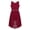 Burgundy, variant on inhzoy Kids Big Girls Flower Girls Dress Chiffon Rhinestone Bridesmaid Wedding Birthday Party Gowns,Sizes 4-16 White 12