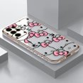 thumbnail image 3 of Smooth E-TPU Phone Case For Samsung Galaxy S24 S23 S22 S21 S20 FE S10 S9 A01 A02 A03 PLUS ULTRA 5G Case Pink Art Hello Kitty Cat, 3 of 5