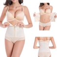 thumbnail image 6 of Maynos Breathable 6 Hooks Steel Boned Interlacement Waist Trainer Shapewear Waist Trimmer Cincher Corset, XS-6XL Skin Color, 6 of 8