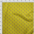 thumbnail image 3 of oneOone Viscose Chiffon Yellow Fabric Leaves & Floral Block Sewing Craft Projects Fabric Prints By Yard 42 Inch Wide, 3 of 4