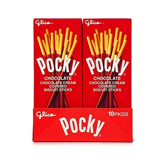 Glico Pocky Biscuit Stick, Chocolate - 10 count, 1.41 oz each
