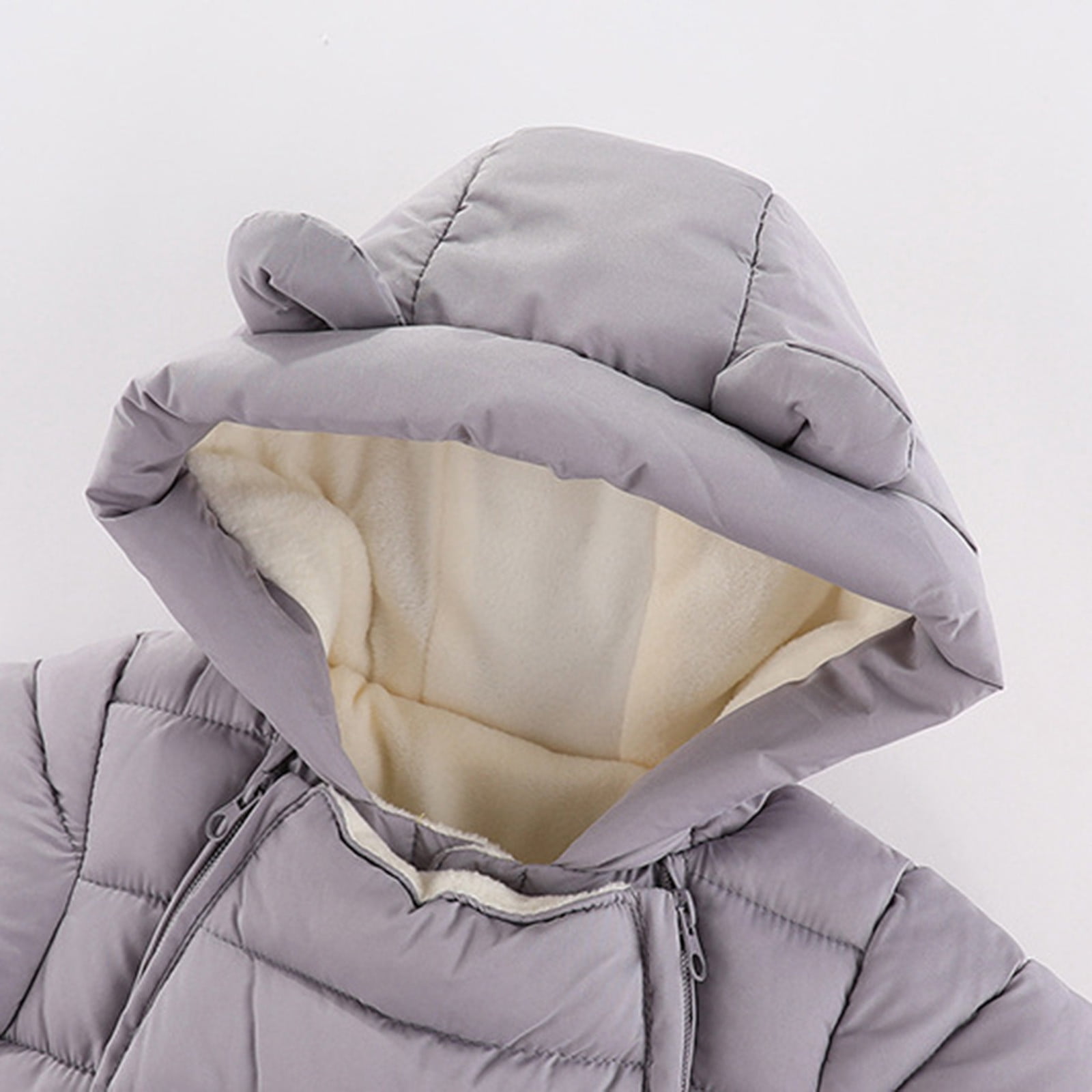 Maqroz Newborn Snowsuit One Piece Infant Puffer Jumpsuit with Hood Thermal Girls Boys Winter Snow Suit Warm Zip Up Cozy Quilted Coat Cozy Down Jackets Cold Weather Clothes Outerwear, Sizes 3M-2T