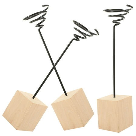 Toyvian 3Pcs Hanging Plants Holder in Khaki Wood for Indoor Planter Stand