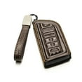 thumbnail image 2 of Vitodeco Genuine Leather Smart Key Fob Case with Leather Key Strap Compatible for Acura MDX, Acura RDX 2022 -2023 (5-Button, Brown), 2 of 6
