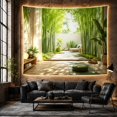 thumbnail image 6 of Garden Viewed Shaded with Interior Patio Path Made, Mystical Fantasy for Space Lovers, Galaxy Room Decor, Mother'S Day Gift, Tapestry Wall Hanging for Bedroom and Dorm, 6 of 7