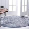 thumbnail image 3 of Rugs.com Oregon Collection Rug – 7 Ft Round Blue Low-Pile Rug Perfect For Kitchens, Dining Rooms, 3 of 9