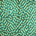 thumbnail image 1 of Ahgly Company Indoor Square Abstract Turquoise Blue Contemporary Area Rugs, 3' Square, 1 of 4