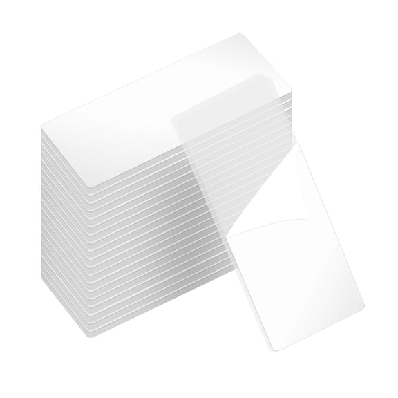 100Pcs Double Sided Tape Heavy Duty, 1.97" x 0.79" Clear Sticky Adhesive Nano Tape Pre-Cut Rectangle Mounting Tape Removable Picture Hanging Wall Tape for Poster Picture