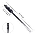 thumbnail image 4 of 100 Pcs Disposable Eyelash Mascara Brushes For Eye Lashes Extension Eyebrow And Makeup (Black), 4 of 4