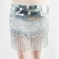 thumbnail image 4 of Daznico Gleaming Sequin Fringe Party Skirt for – Sparkly Flapper Style Mini Skirt for Evening Events and Celebrations,Mardi Gras Clothing,Mardi Gras Skirt,One Size, 4 of 5