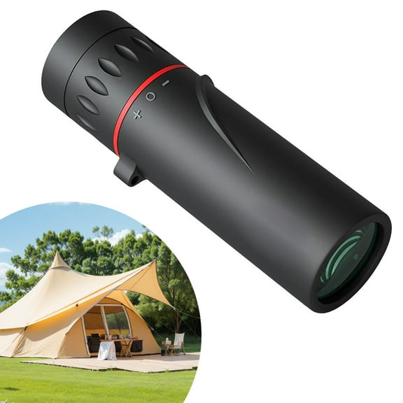 Monocular Telescope, 8x32 High Power Zoom Lens, Waterproof Portable Scope with Carrying Bag, Black