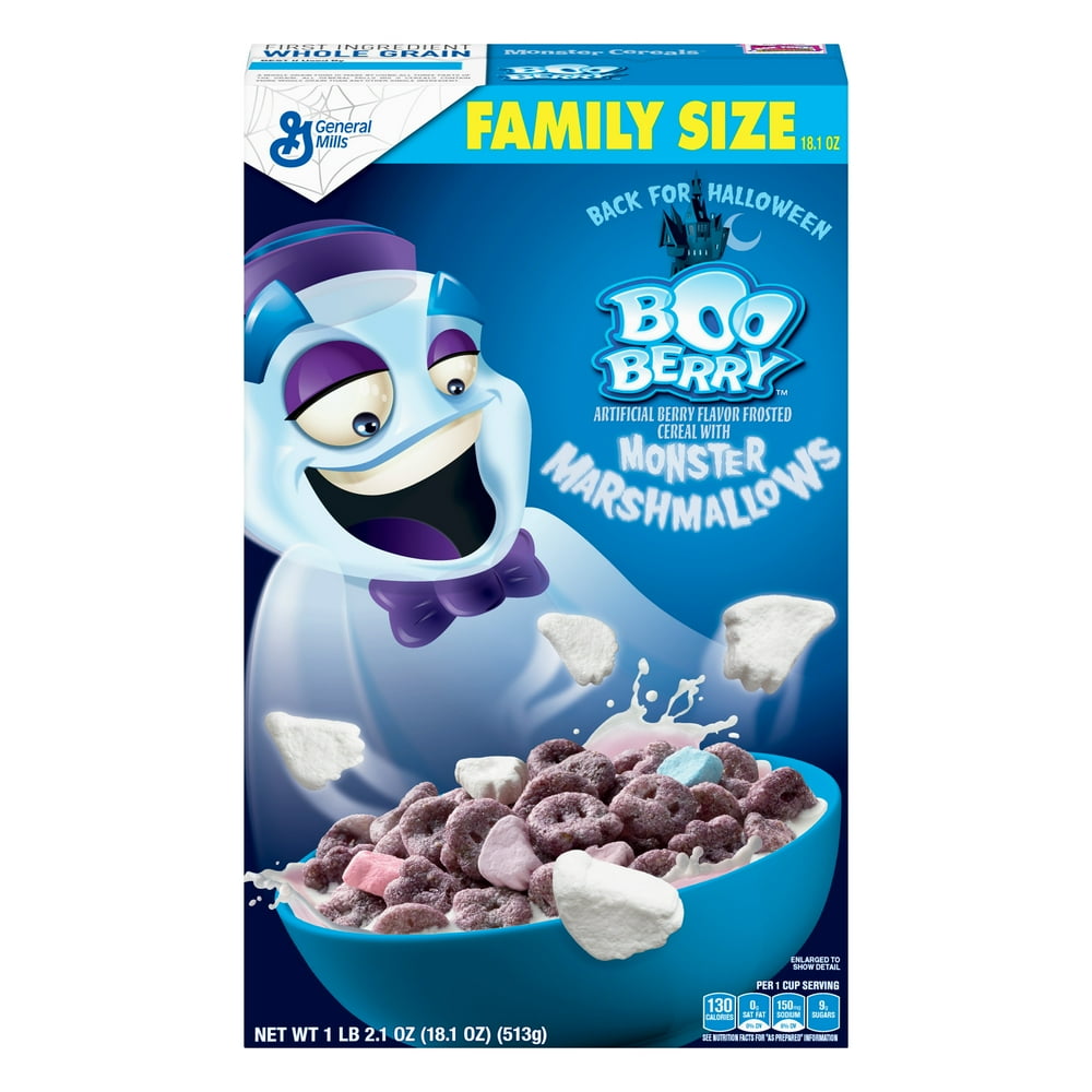General Mills Boo Berry Frosted Cereal With Monster Marshmallows