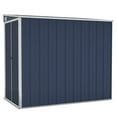 thumbnail image 6 of vidaXL Storage Shed Wall-mounted Garden Shed for Backyard Galvanized Steel, 6 of 24