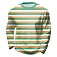 thumbnail image 3 of WOYY Toddler Girls Striped Long Sleeve T-Shirt St. Patrick's Day Crew Neck T Shirt, Sizes 3-14, 3 of 3