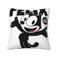 thumbnail image 1 of Fundas de almohada de terciopelo de Felix The Cat, fundas de almohada decorativas suaves y acogedoras con cremallera oculta para dormitorio, sofá, sillón, funda de almohada de terciopelo, 1 of 8