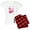 With Red Plaid Pant, variant on CafePress - Breast Cancer Awareness Pajamas - Women's Short Sleeve Print T-Shirt and Pants Light Cotton Pajama Set