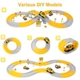 thumbnail image 2 of Zacro Construction Toys Race Track Set for Kids, 180 PCS Race Car Track Vehicle Set, Create A Engineering Road Games Toys Flexible Construction Car Track Playset for Boys Age 3+, 2 of 9