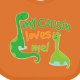 thumbnail image 4 of Inktastic My Cousin Loves Me Dinosaur Boys or Girls Baby Bib, 4 of 4
