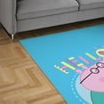thumbnail image 3 of CafePress - Peppa Pig: Hello Bump! - 3'x5' Decorative Area Rug, Fabric Throw Rug, 3 of 5