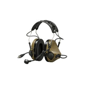 3M Peltor Comtac VIII Single Comm Headset, Nexus 4-Con, Coyote Brown