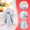 thumbnail image 4 of FVDPWYE Angel Treetop Christmas Ornament Delicate Angel Figurine Christmas Tree Topper for Bedroom Xmas Tree Tabletop Cafe Home Decor Silver, 4 of 5