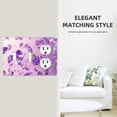 thumbnail image 5 of Purple Diamonds Falling Switch Cover Decorative Wall Plate 3-Gang 2-Toggle 1-Duplex Standard Size, 5 of 5