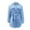 Light Blue, variant on Women's Long Button-down Lapel Loose Warm Diamond-patterned All- Thickened Cotton Coat, Cozy and Fashionable, Perfect for Winter and Casual Activities,Light Blue M