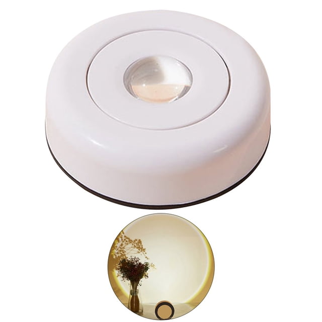 LED Light Brightness Adjustable Compact ABS Dual Mode Cabinet Light LED Sunset Projection Lamp Home Supplies