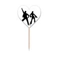 thumbnail image 1 of Danseur Sport Duo Danse Performance Cure-Dent Drapeaux Coeur Lable Cupcake Pics, 1 of 3