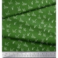 thumbnail image 3 of Soimoi Green Velvet Fabric Brush Stroke Abstract Print Fabric by Yard 58 Inch Wide, 3 of 3