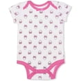 thumbnail image 4 of Minnie Mouse Girls 4 Pack Character Onesie With Stickers, Infant, 4 of 6