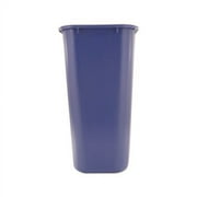 Large Deskside Recycle Container with Symbol Rectangular, Plastic, 41.25 qt, Blue