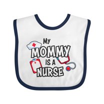 Inktastic My Mommy is a Nurse Boys or Girls Baby Bib