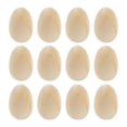 thumbnail image 1 of 12 huevos de madera para manualidades, huevos hechos a mano, juguetes de comida, decoración de huevos, marrón, 1 of 8