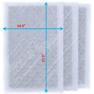 20x20 MicroPower Guard Air Cleaner Compatible Replacement Filters White 3 Pack