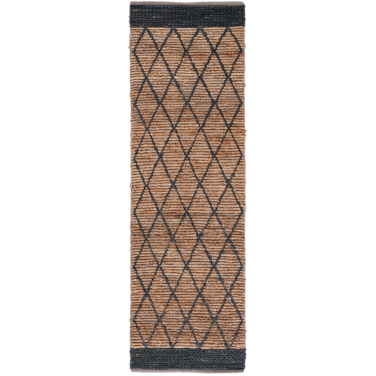 SAFAVIEH Natural Fiber Ingram Geometric Area Rug, Natural/Black, 8' x 10'