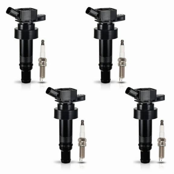 Set of 4 ISA Ignition Coil & 4 Iridium Spark Plug for 2012-2021 Hyundai Accent 2012-2017 Hyundai Veloster 2012-2019 Kia Rio 2012-2019 Kia Soul l4 1.6L Replacement For UF652,9409