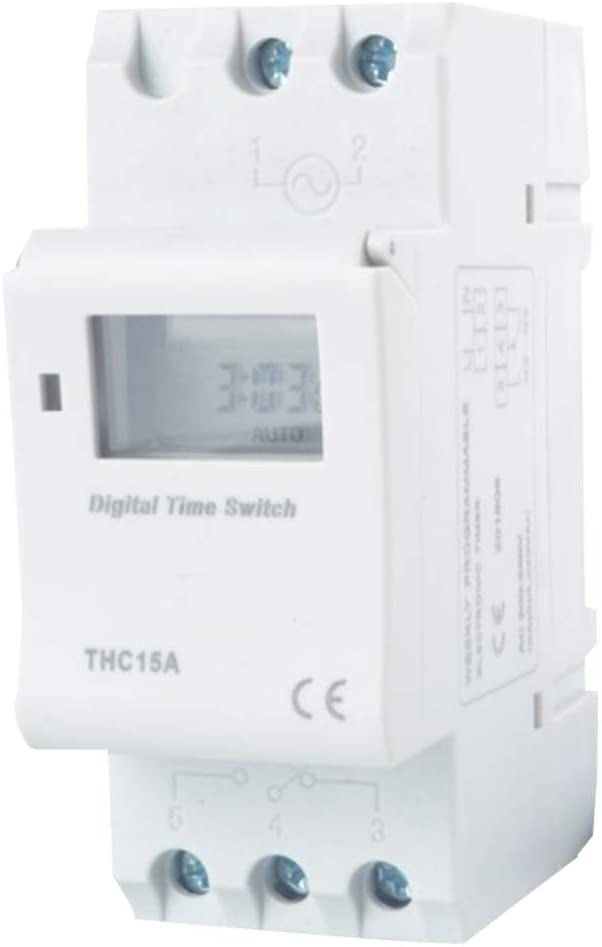 for Lights DIY for Electrical Appliances Household LCD Display 1s~168h Mechanical Timer Switch Weekly Manual//Auto Time Switch Relay 5V DC
