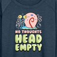 thumbnail image 3 of SpongeBob SquarePants - Head Empty Gary - Women's Lightweight French Terry Long Sleeve Shirt, 3 of 6