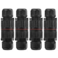 thumbnail image 2 of 3Pin Waterproof Connector, Threaded Connection Pipe Waterproof Terminal Block  For Outdoor Waterproof Equipment For Street Lights For Garden Lights, 2 of 8