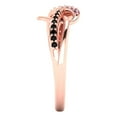 thumbnail image 3 of Solitaire with Accents Engagement Ring for Women - 0.22ct Simulated Alexandrite in 14K Rose Gold Promise Ring, 3 of 6
