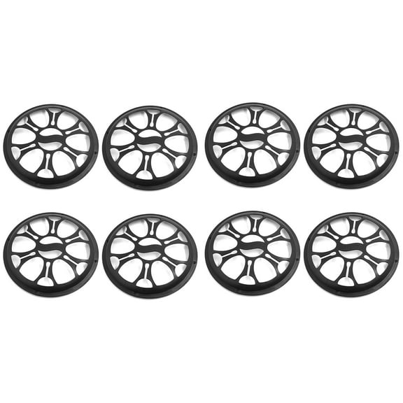 REGALWOVEN 8 Piece Universal 10" Auto Car Speaker Hollow Mesh Sub Woofer Subwoofer Grill Cover Black