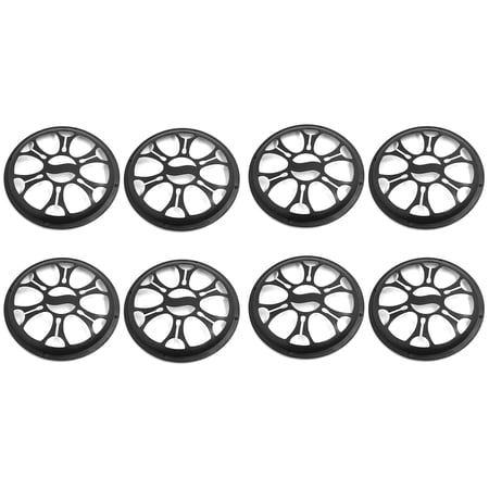 REGALWOVEN 8 Piece Universal 10" Auto Car Speaker Hollow Mesh Sub Woofer Subwoofer Grill Cover Black
