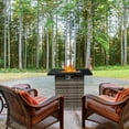 thumbnail image 2 of Spaco 28-Inch Fire Table with Volcanic Stone, 50000 BTU Gas Firepit, Fire Table for Outdoor, Black, 2 of 16